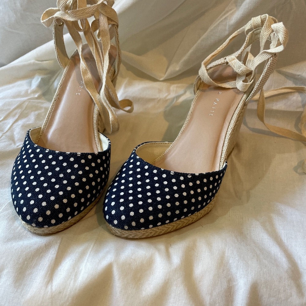 Espadrille lace up sandals